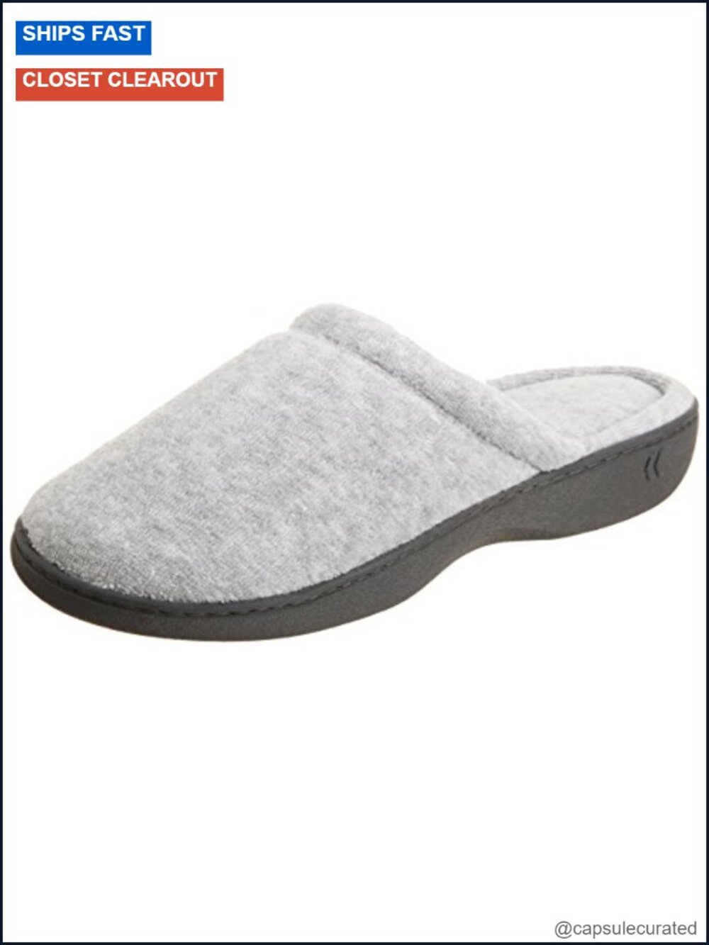 Embroidered Clog Slippers with Memory Foam